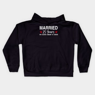 25th Anniversary Married Kids Hoodie